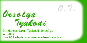 orsolya tyukodi business card